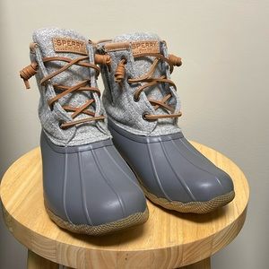 Sperry Saltwater Wool Dark Grey Boots